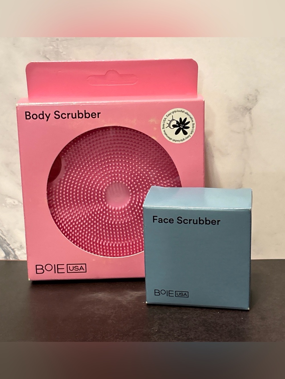 Pink Body Scrubber – Gentle Silicone Exfoliator